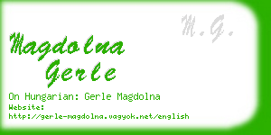 magdolna gerle business card